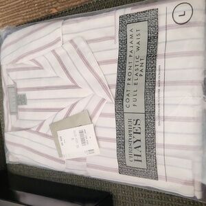 Christopher Hayes Striped Pajama Set